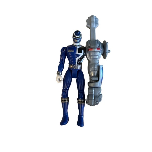 2004 Bandai Power Rangers Blue Ranger Cyber Arm Action Figure - Picture 1 of 8